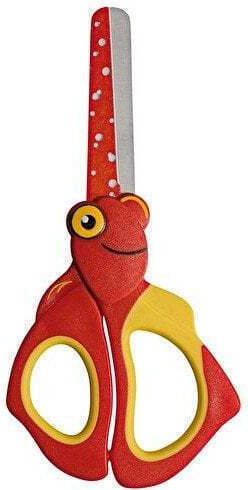 Wedo 73 6001 School Office Scissors Universal Straight Cut Red Yellow