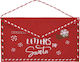 Koopman Weihnachtsaccessoires Weihnachtsumschlag Brief vom Weihnachtsmann 26x16cm Briefe vom Weihnachtsmann