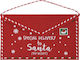 Koopman Weihnachtsaccessoires Weihnachtsumschlag Brief vom Weihnachtsmann 26x16cm Speziallieferung