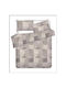 Domoletti Cotton Market Bettbezug Set Baumwoll 160x200cm Einzel mit Kissenbezug Mehrfarbig
