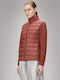 Women's Puffer Jacket Waterproof for Winter Burgundy