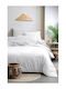 Eurofirany Bettbezug Baumwolle Einzelbett 140x200 Weiß