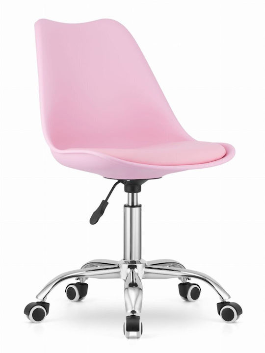 Office Chair with Arms Pink Leobert