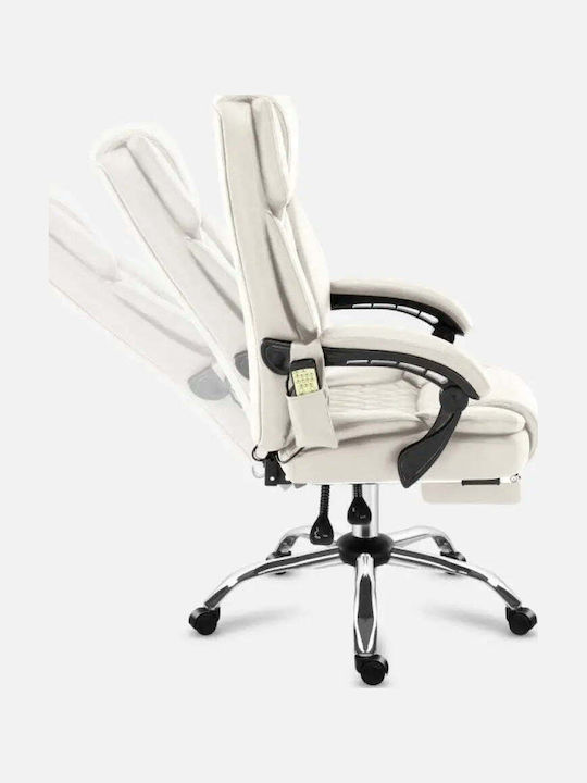 Stuhl Büro mit Armen Boss Beige Mark Adler