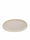 Teller Untiefe Oval Beige 26.5x14cm
