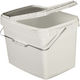 Square Bucket Lid 38x30x45cm 34L White