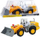 Large Excavator Movable Grey Yellow Bucket
