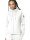 Women's Sweatshirt Jacket Hooded White