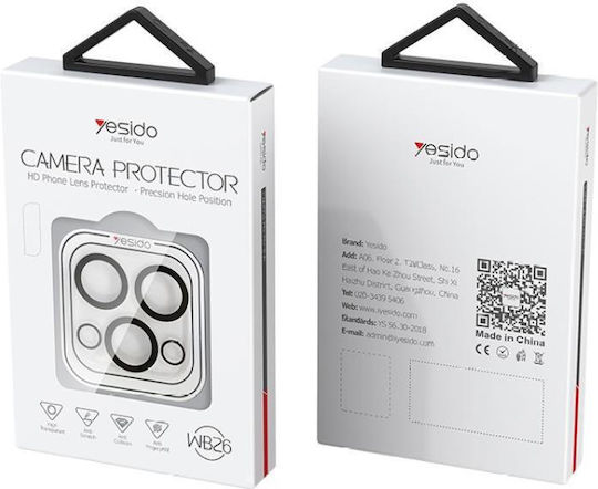 Yesido Mobile Camera Protector Membrane Transparent for iPhone 15 Pro iPhone 15 Pro Max