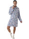 Promise Winter Women's Robe Sky Blue