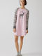 Minerva Winter Damen Nachthemd Pink