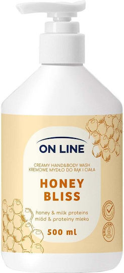 On Line Κρεμοσάπουνο με Αντλία Μέλι 500ml