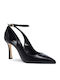 Leder Pumps Schwarz