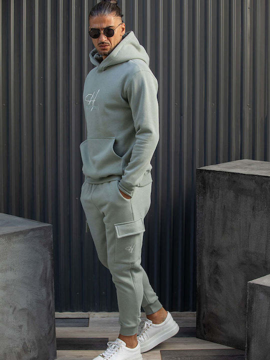 Henry Clothing Cargo Παντελόνι Φόρμας Μέντα