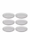 Secret de Gourmet Plate Shallow made of Porcelain White with Diameter 27cm 6pcs