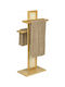 Wenko Towels Double Wall-Mounted Bathroom Rail Silver