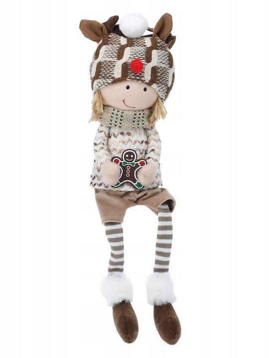 Home&Styling Collection Plüsch Weihnachtsfigur Dekoration 51 Cm