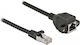 Delock Network Cable Extension S Ftp Rj45 Male To Rj45 Female Cat.6a 25 Cm Black