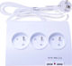 PremiumCord Steckdosenleiste 5 Positionen mit 2 USB-A, Schalter und Kabel 1.5m