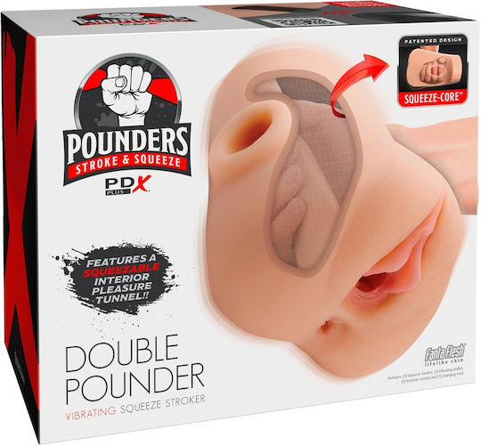 PDX Plus Pounder Masturbator Vagina με Δόνηση 05482600000