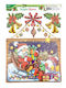 Lebez Christmas Glitter Window Stickers 30x37cm 1 Piece Random Design 81860