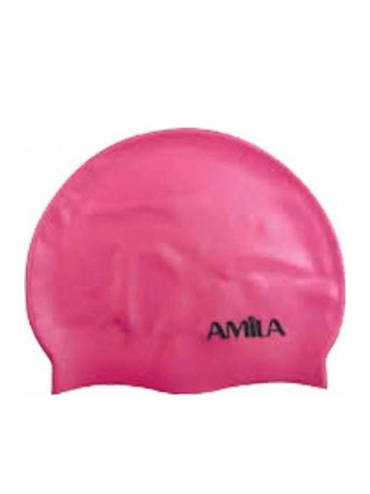 Amila Шапка За Плуване Силиконова Фуксия