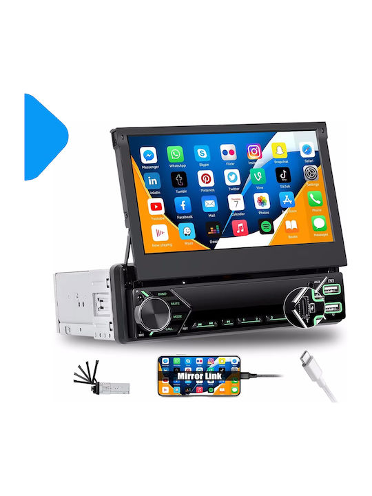 Автомобилно Радио 1 DIN (Bluetooth/USB)