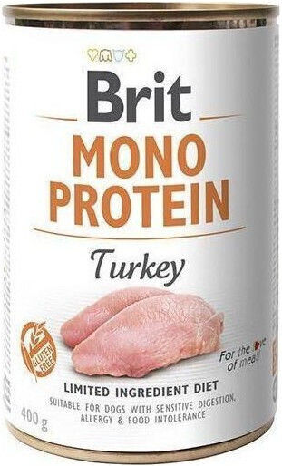 Brit Wet Food Dogs in Cans with Turkey and Meat 400gr