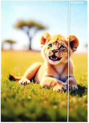 A4 Wild Animal Staple Folder Elastic Band Fol10/100