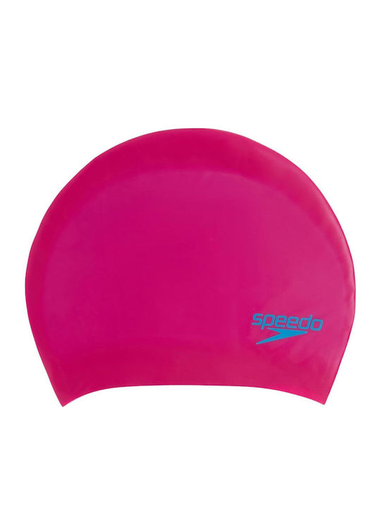 Speedo Long Hair Cap Σκουφάκι Κολύμβησης Παιδικό από Σιλικόνη Φούξια
