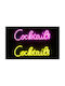 Atmosphera Neon Διακοσμητικό Φωτιστικό Coctails LED 42x14εκ.
