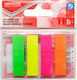 Книгоразделители Евретирио Office Products Pp 12x43mm 4x35 Листа Висящ Микс Неонови Цветове