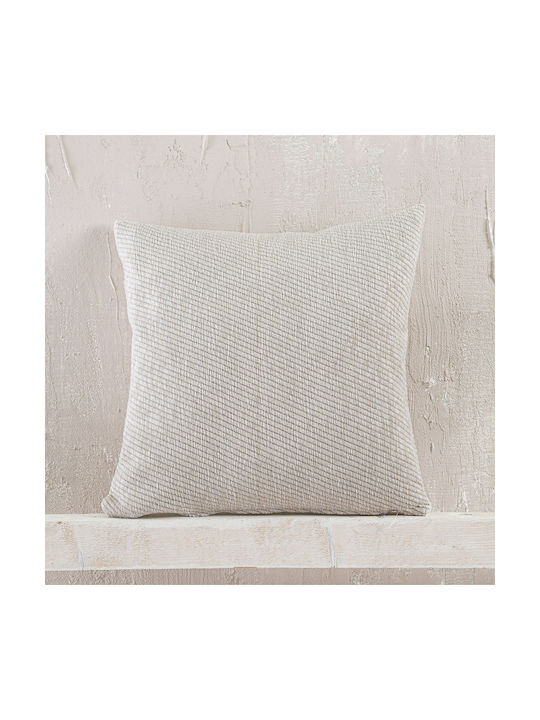 Rythmos Charlie Sofa Cushion 100% Cotton Ecru 40x40cm