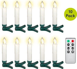 Goobay White Candle 10 Pieces