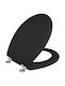 Elvit Plastic Toilet Seat Black 36cm