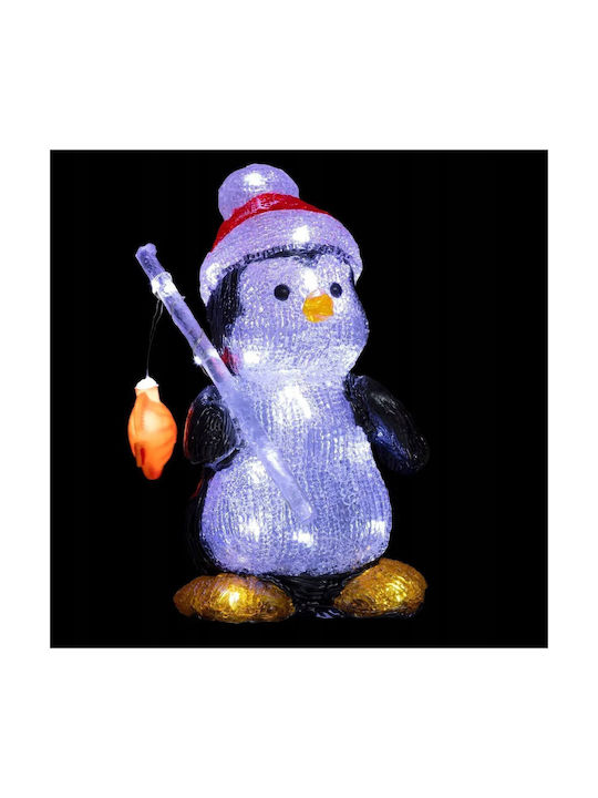 Fééric Lights and Christmas Φωτιζόμενη Χριστουγεννιάτικη Πλαστική Φιγούρα Πιγκουίνος
