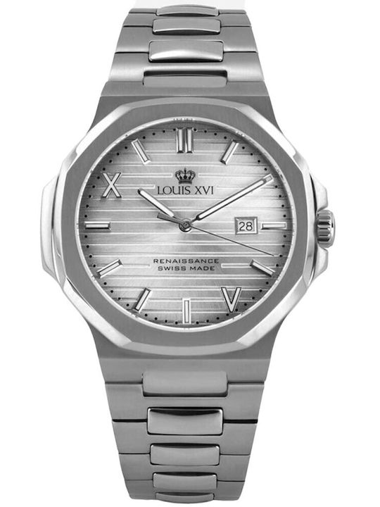 Louis XVI Men's Watch 40mm Battery with Silver Metal Bracelet