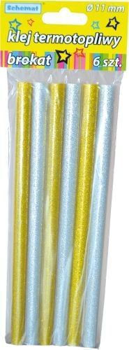 Heißklebestifte Schemat Klebestift Heißklebepistole 11mm Packung 6 Stück 1837 Glitzer Schemat