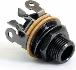 Pure Tone Input Jack Long Mono Multi Contact Black Nickel
