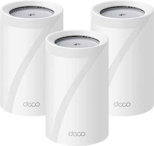TP-LINK BE11000 WiFi Mesh Network Access Point Wi‑Fi 7 Tri Band (2.4 & 5 & 6GHz) σε Τριπλό Kit