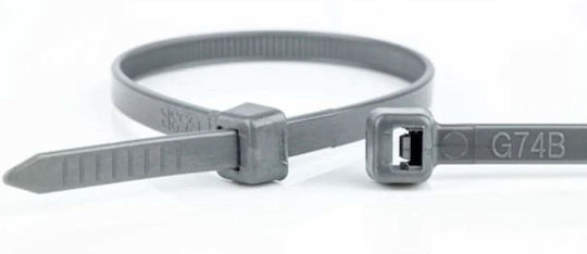 Stabilus Plastic Cable Ties in Grey Color (100 pcs) 110226871