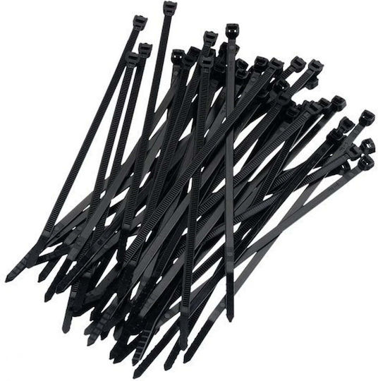 Onnline Plastic Cable Ties In Black Colour 100 Pieces