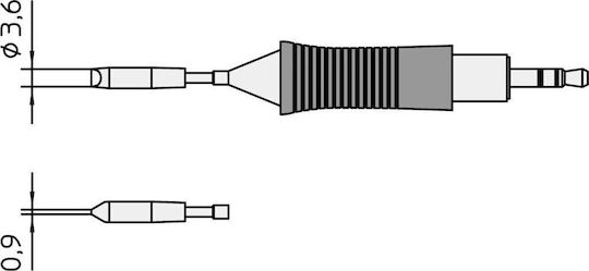 Weller Rt 11 Soldering Tip Weller 40 W 1 Pc 3.6 Mm 0.9 Mm