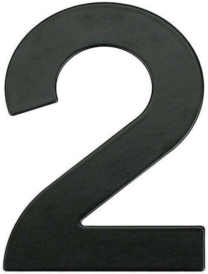 House Number 2 Mb-2 145mm Black