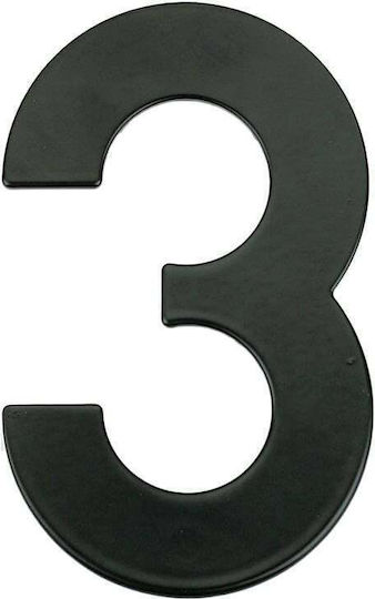House Number 3 Mb-3 145mm Black