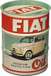 Nostalgic Μεταλλικός Κουμπαράς Oil Barrel "fiat Premium Protection Oil"