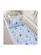 Lino Home Baby Sheets Set Crib Cotton Beige 120x180cm