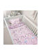 Lino Home Baby Sheets Set Crib Cotton Beige 120x180cm