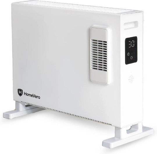 HomeVero Θερμοπομπός Δαπέδου 2000W με Ηλεκτρονικό Θερμοστάτη 58x41cm Λευκός