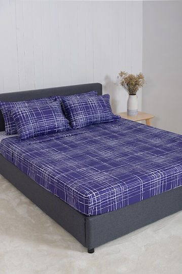 Naf Naf Summit Σετ King Size 4τμχ 270x280εκ. Pacific Blue